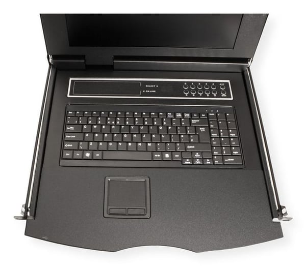 Verdibryter VERDI 19 KVM-svitsj, 8 porter, 43 cm (17) TFT (4:3), VGA, USB, engelsk tastaturoppsett (UK)