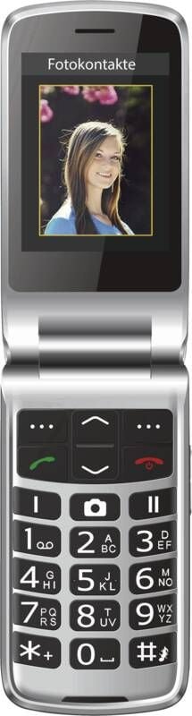 Beafon SL645, Avattava, Yksittäinen SIM, 7,11 cm (2.8"), 3 MP, 1000 mAh, musta, Hopea
