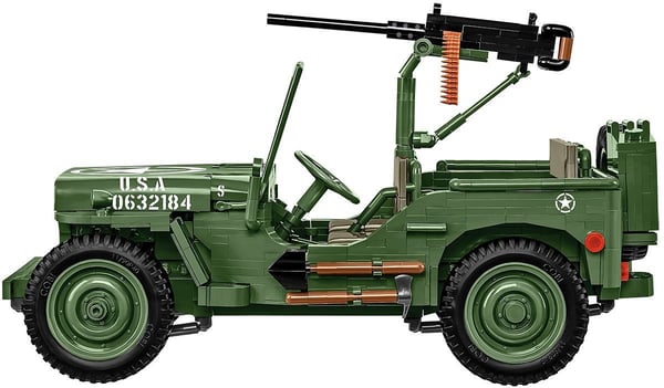 COBI Willys MB & Trailer rakennussarja, 1580 osaa, Executive Edition, 10+
