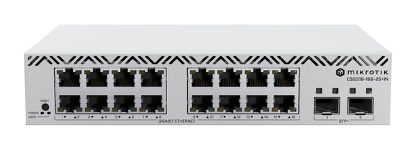 MikroTik CSS318-16G-2S+IN svitsj 16x Gigabit Ethernet 2x SFP+
