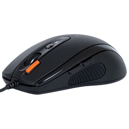 A4Tech X-710BH, Oikeakätinen, Optinen, USB A-tyyppi, 2000 DPI, Musta