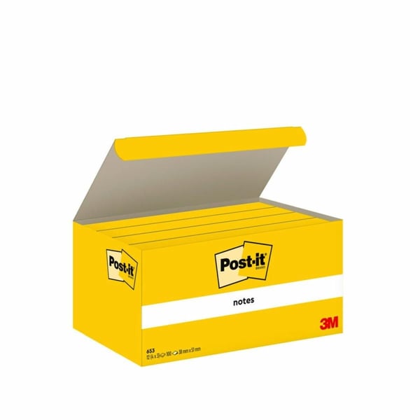 Post-it setelit 38x51 mm gul - (12 stk.)