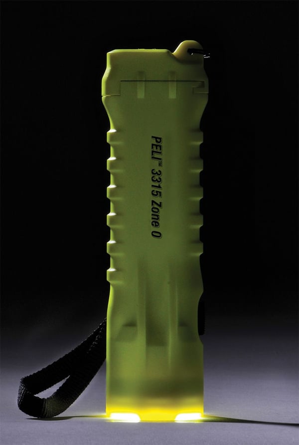 Peli 3315Z0, Ficklampa, Gul, Polykarbonat, Knappar, IP67, LED