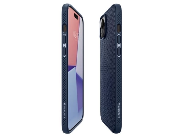 Spigen ACS06791, Suojus, Apple, iPhone 15, 15,5 cm (6.1"), Laivasto