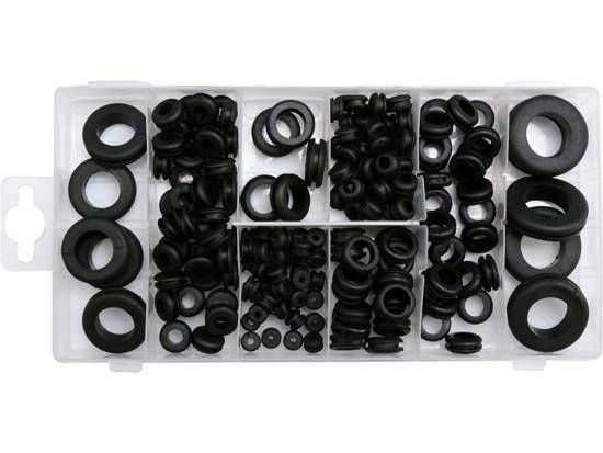 Set med gummigenomföringar 180 st mix [YT-06878]