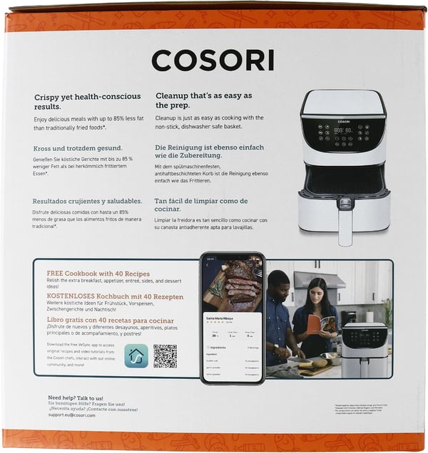 Cosori Premiuim Air Fryer Hvit - 5,5 Liter