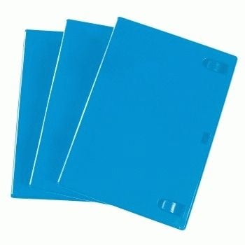 Hama Blu-ray Disc Double Jewel Case, 3 pcs./pack, blue, 2 levyt, Sininen, 173 mm, 135 mm, 38 mm, 168 g