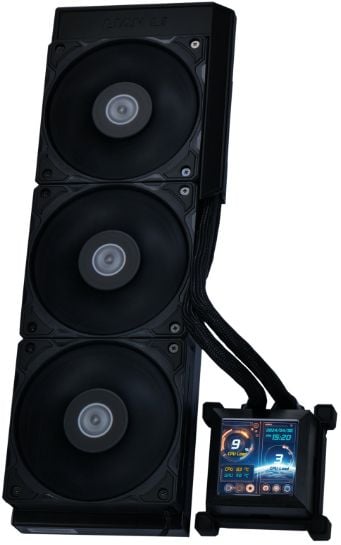 Lian Li HydroShift LCD 360S, All-in-one-nesteenjäähdytin, 12 cm, 200 RPM, 2500 RPM, musta
