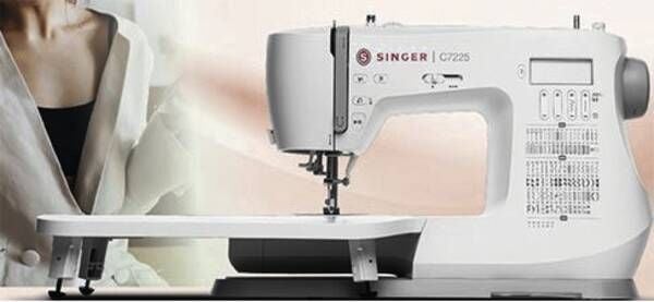 Singer C7225 - Symaskin - datoriserad - 200 stygn - 8 enstegsknapphål - LCD bildskärm