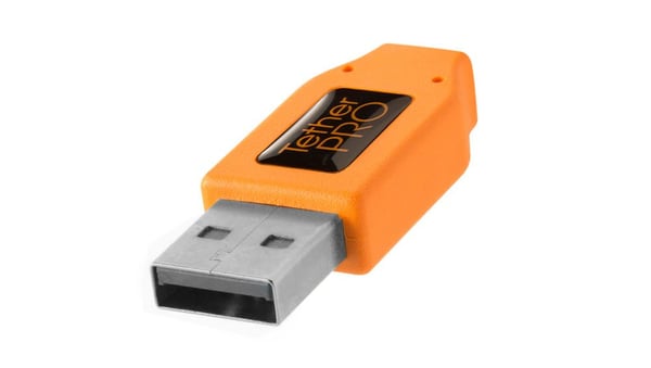 Tether Tools CUCRT02-ORG, 0,5 m, USB A, USB C, USB 3.2 Gen 1 (3.1 Gen 1), 5 Gbit/s, Orange