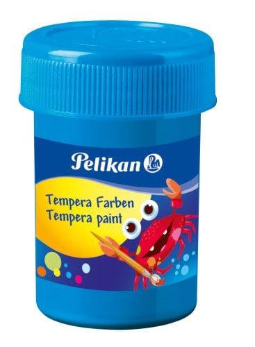 Pelikan Tempera, Musta, Sininen, Vihreä, Vaaleanpunainen, Valkoinen, Keltainen, Nestemäinen, 25 ml, 6 kpl