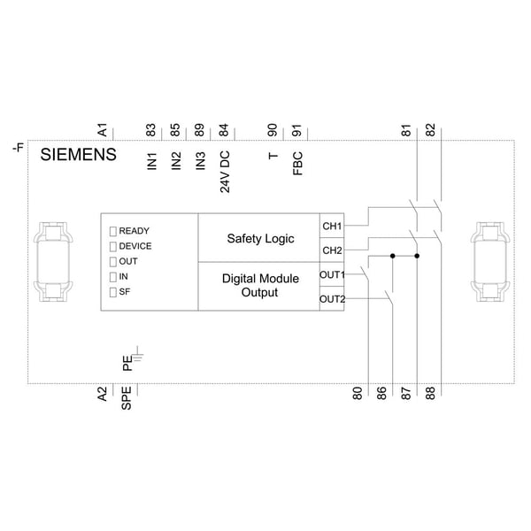 Siemens 3UF73301AB000 3UF7330-1AB00-0 PLC-laajennusmoduuli