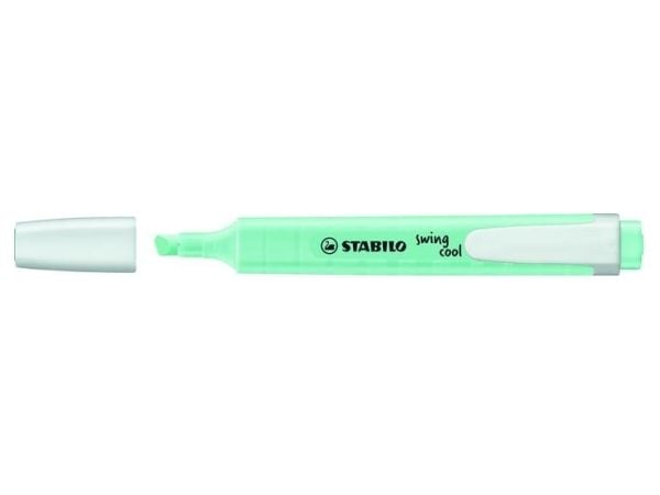 STABILO swing cool Pastel, 1 stykker, Turkis, Meisel tupp, Turkis, Hvit, Rund, 1 mm