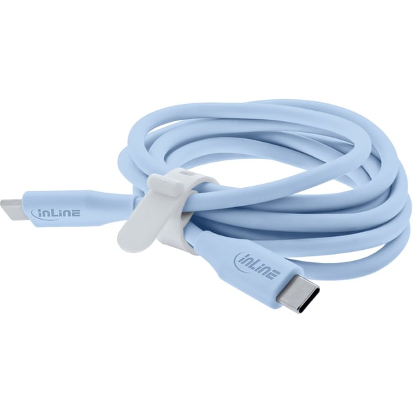 InLine 35891B, 1 m, USB C, USB C, USB 2.0, 0,48 Gbit/s, Blå