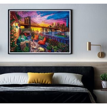 Clementoni Puslespil HQC Manhatten Balcony Sunset, 3000 brikker