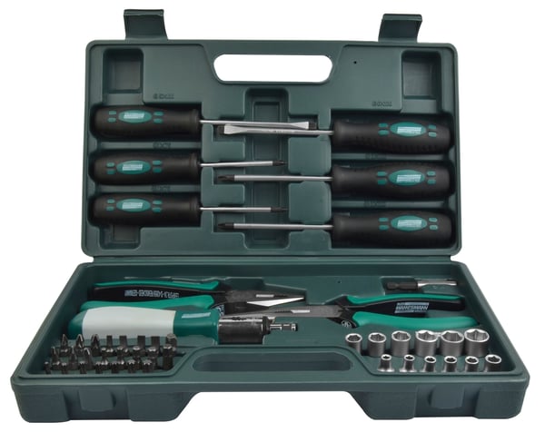 BRÜDER MANNESMANN 98430 hylsnyckelsats 215 st., 1/2", 1/4" och 3/8"