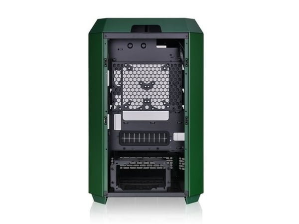 Thermaltake The Tower 300 - Mikrotårn - mini ITX / micro ATX - sidepanel med vindu (herdet glass) - ingen strømforsyning - kappløpsgrønn - USB/lyd