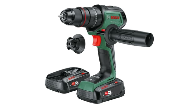 Bosch AdvancedImpact 18V-80 slagborrmaskin QuickSnap 2x 2,5 Ah-batterier + låda