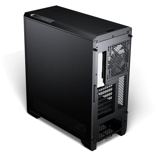 Phanteks Eclipse G400A - Mid tower spel - ATX - genomskinlig sidopanel (härdat glas) - ingen strömförsörjning (ATX) - svart satäng - USB/ljud