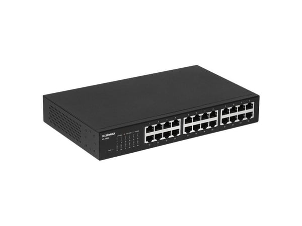 Edimax GS-1024 - Switch - ohanterad - 24 x 10/100/1000 - rackmonterbar, skrivbordsmodell, väggmonterbar