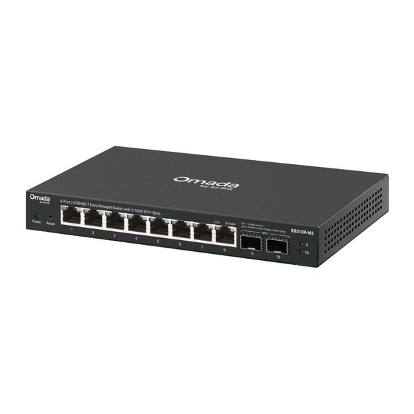 TP-Link ES210X-M2 kytkin 2,5 Gbit/s hallittava 8 porttia, 2x 10GE SFP+-paikkaa