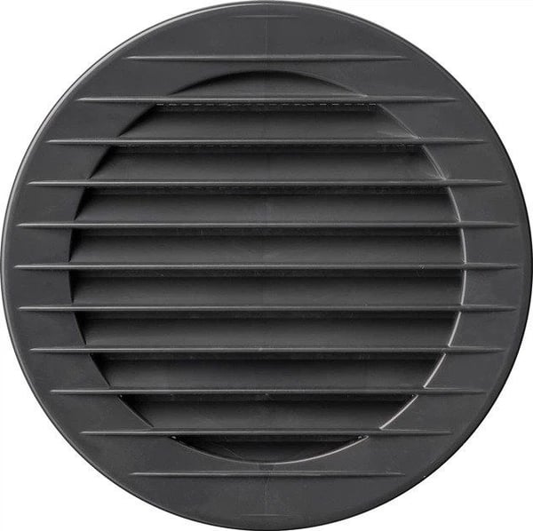 Ventilation grille airRoxy 02-231 round with mesh fi 100 graphite