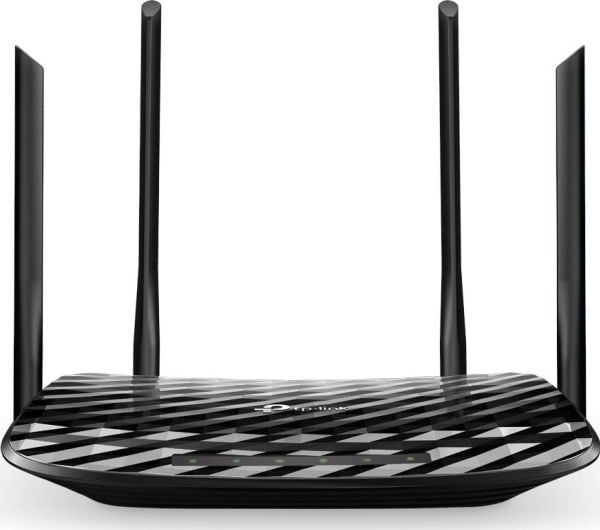 TP-Link Archer C6, Wi-Fi 5 (802.11ac), Kaksitaajuus (2,4 GHz/5 GHz), Ethernet LAN, Musta, Pöytäreititin
