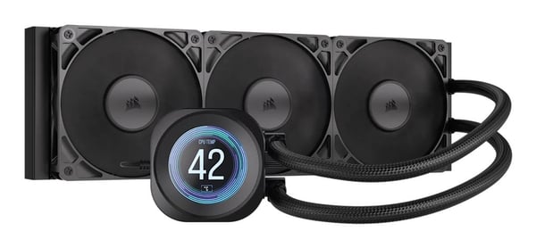 Corsair Nautilus 360 RS LCD CPU-vattenkylare 360 mm, svart