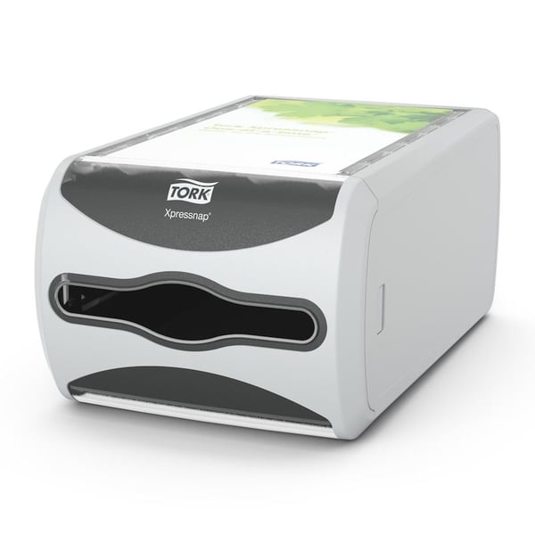 Tork Xpressnap® N4 serviettdispenser, bordmodell, lys grå Tork Xpressnap® N4 serviettdispenser, bordmodell, lys grå