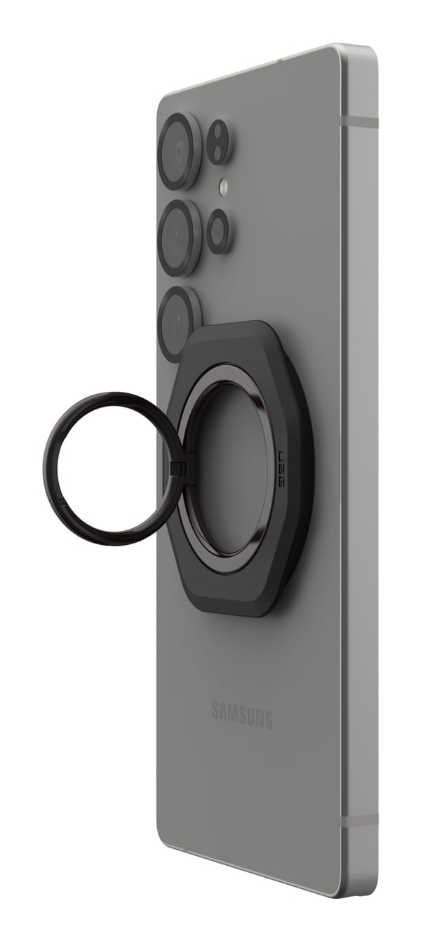 Urban Armor Gear Magnetic Ring Stand LT, Magnetisk ring, Svart, Universal, 59,9 mm, 4,1 mm, 57,9 mm