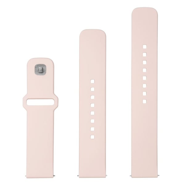 FIXED - Klokkestropp for smart armbåndsur - silicone, quick release, 20 mm - 160-235 mm - rosa