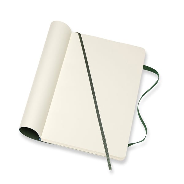 Moleskine Classic, Monokromatiskt, Grön, 192 ark, 70 g/m ^, Mjukt omslag, Universal