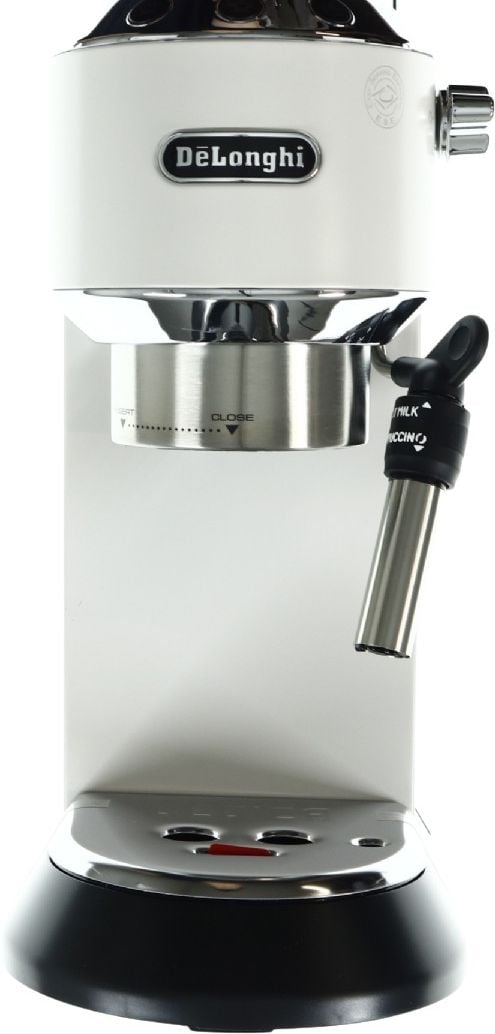 De'Longhi DEDICA EC 685.W - Kaffemaskin med melkeskummer - 15 bar - hvit