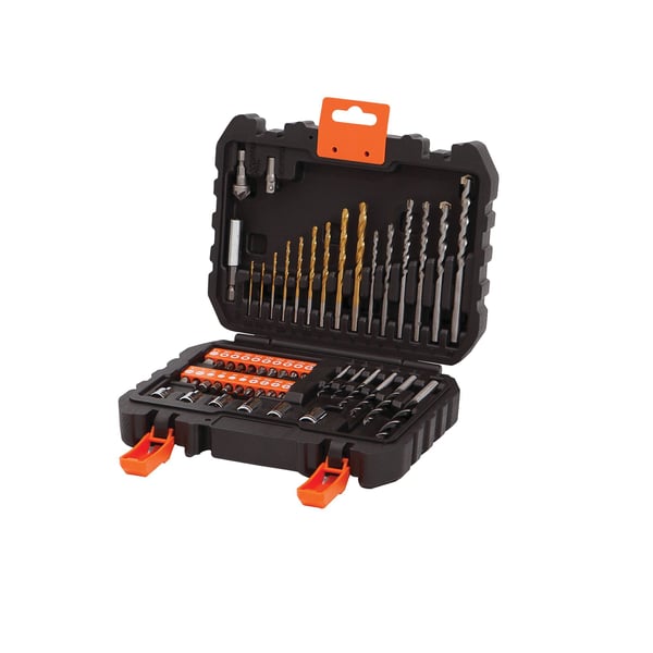 Black &amp; Decker A7188-XJ, porakone, 1 cm, metalli, puu, 2,5 cm, 50 kpl