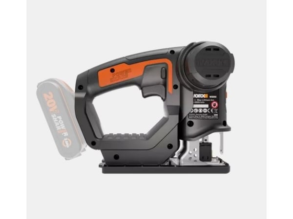 WORX WX550.9, Toppgrep, Sort, Oransje, Børstet, 3000 spm, 10 cm, 7,6 cm