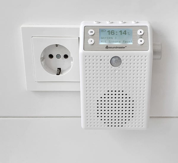 Soundmaster DAB60WE bærbar radio DAB+ FM 3 W, blå/hvit