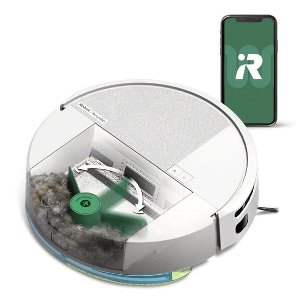 iRobot Roomba 205 DustCompactor robotstøvsuger med gulvmopp – hvit