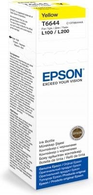 Epson T6644 - 70 ml - gul - original - påfyllnadsbläck - för Epson L386; EcoTank ET-2600, 2650, L121, L1455; EcoTank ITS L3050, L3060, L3070