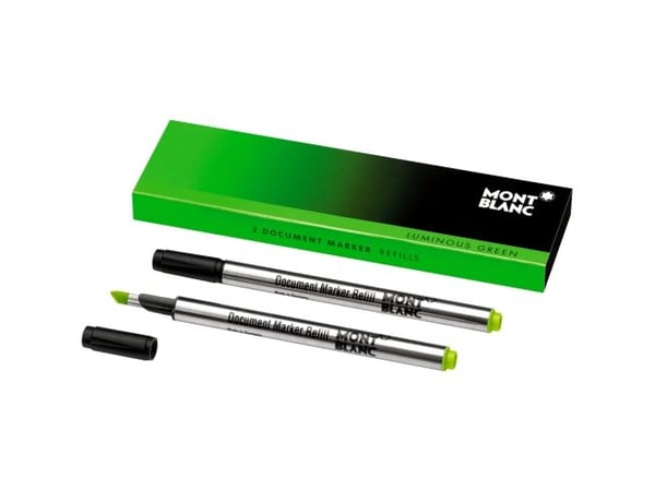 Montblanc 105169 refill til markeringspenn, lysende grønn, 2 stk.