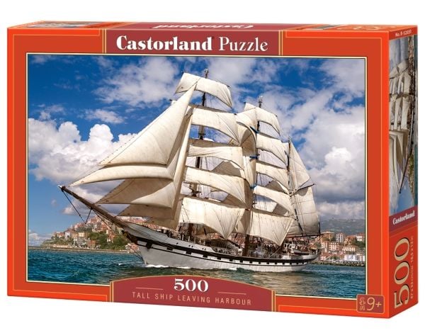 Castorland Tall Ship Leaving Harbour 500 pcs, 500 stykker, Skip, 9 år