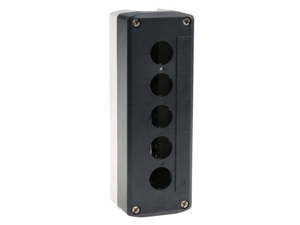 Schneider Electric XALD05 Tyhjä kotelo 5 asennuspistettä Tyhjä Tummanharmaa , Vaaleanharmaa 1 kpl