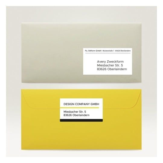 Universaletiketter Avery 97x67,7 mm, hvid med Ultragrip + 30% ekstra indhold - (65 ark x 8 stk.)