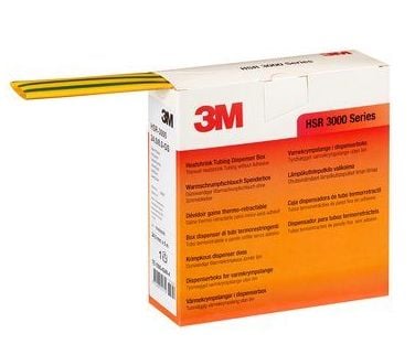 3M TE100042486, Kutistesukka, Vihreä, Keltainen, 5 m, 1,8 cm, 135 °C