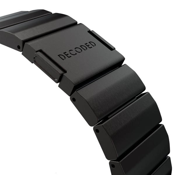 Decoded Traction Band, Yhtye, Älykello, musta, Apple, Apple Watch Ultra 1 & 2, Titaani