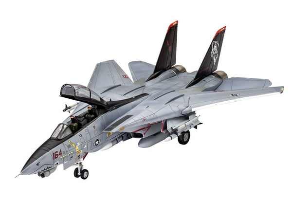 Revell Model Kit Lentokoneet 1:72 - Grumman F-14D Super Tomcat mittakaavassa 1:72, Level 3, uskollinen jäljennös monine yksityiskohtineen, 03960, 1...