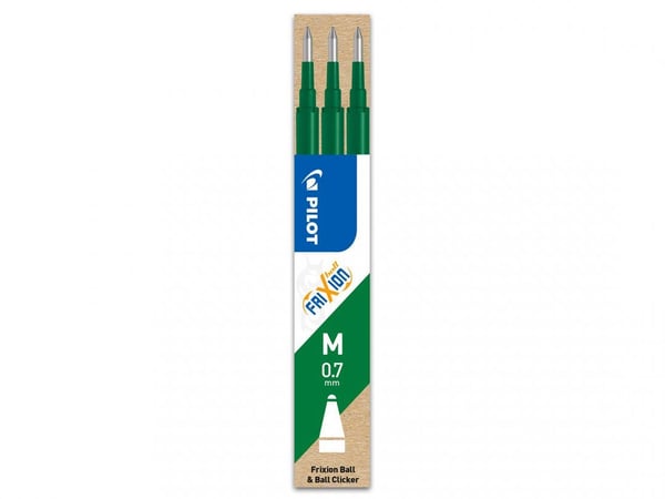 Pilot Frixion Clicker 0,7 repfil grön (3 st.)