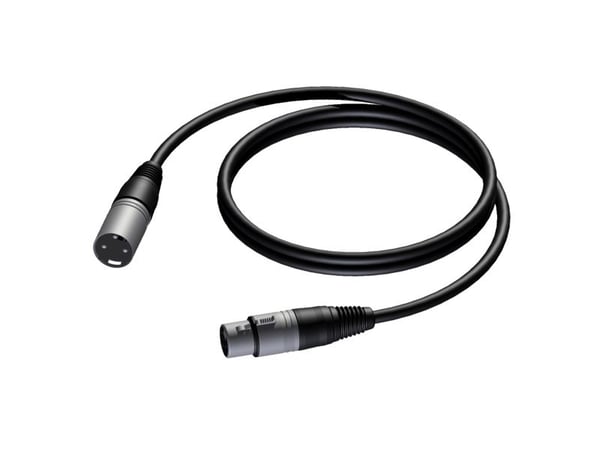 Procab CAB901 - Mikrofonin jatkokaapeli - XLR3 uros XLR3 naaras - 10 m - suojattu