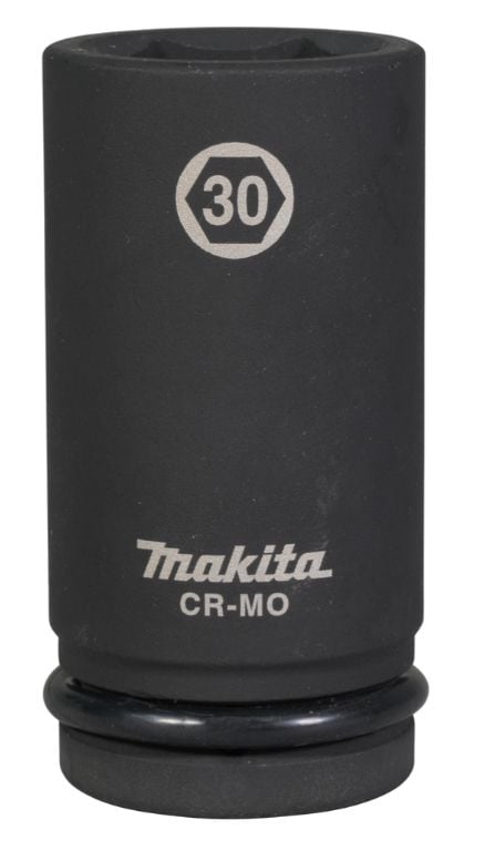 Makita E-22377, Slaghylsa, Svart, 1 huvuden, 3/8", Metrisk, 30 mm