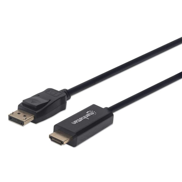 Manhattan 152662, 1 m, DisplayPort, HDMI, Hankjønn, Hankjønn, Rett