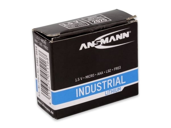 ANSMANN - Batteri 10 x AAA - Li - sort